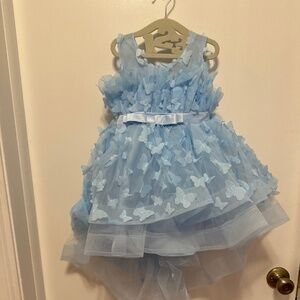 Toddler blue dress
